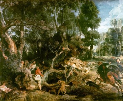 Die Wildschweinjagd von Peter Paul Rubens